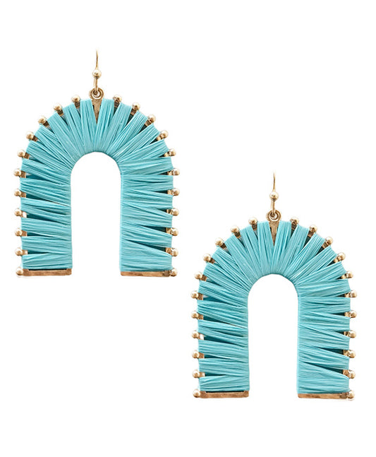 Wrapped U Shape Metal Earring