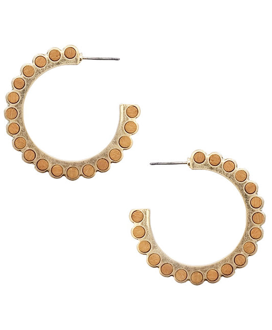 Beaded Hoop Earring