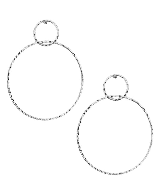 Linked Double Round Earring