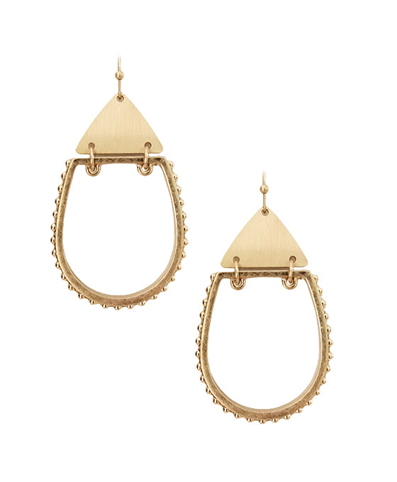 Geo Shape Metal Earring