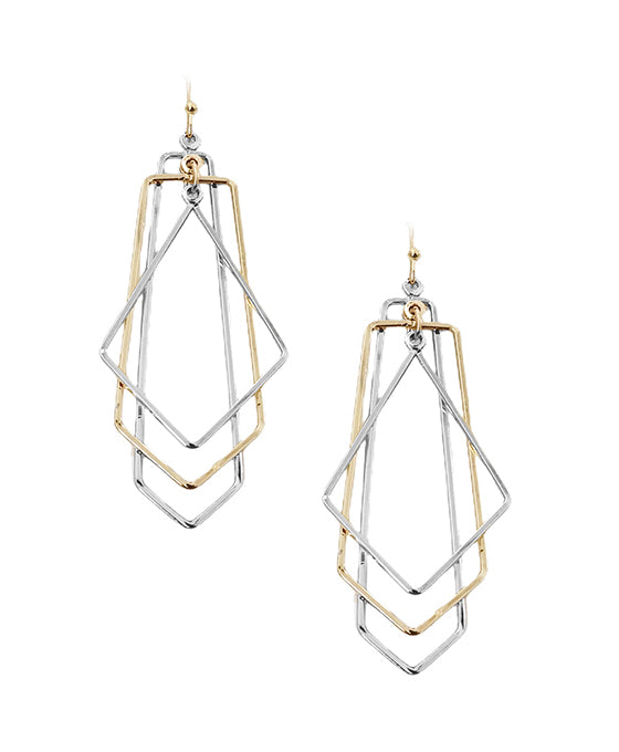 Multi Shape Metal Earring
