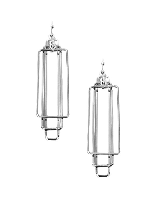 Multi Rectangle Metal Earring