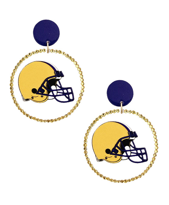 Football Helmet Earring