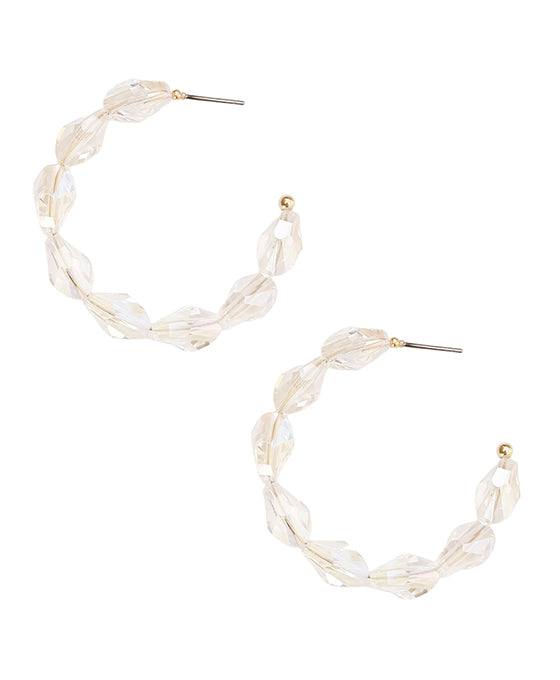 Beaded Hoop Earring