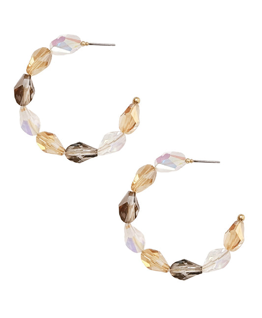 Beaded Hoop Earring