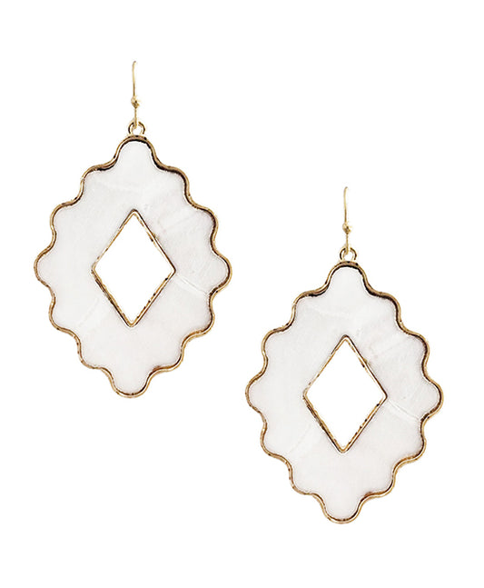 Geo Shape Mop Earring