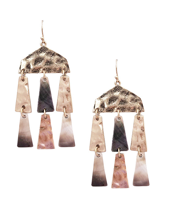 Geo Shape Dangle Earring