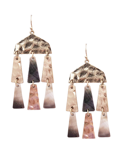 Geo Shape Dangle Earring