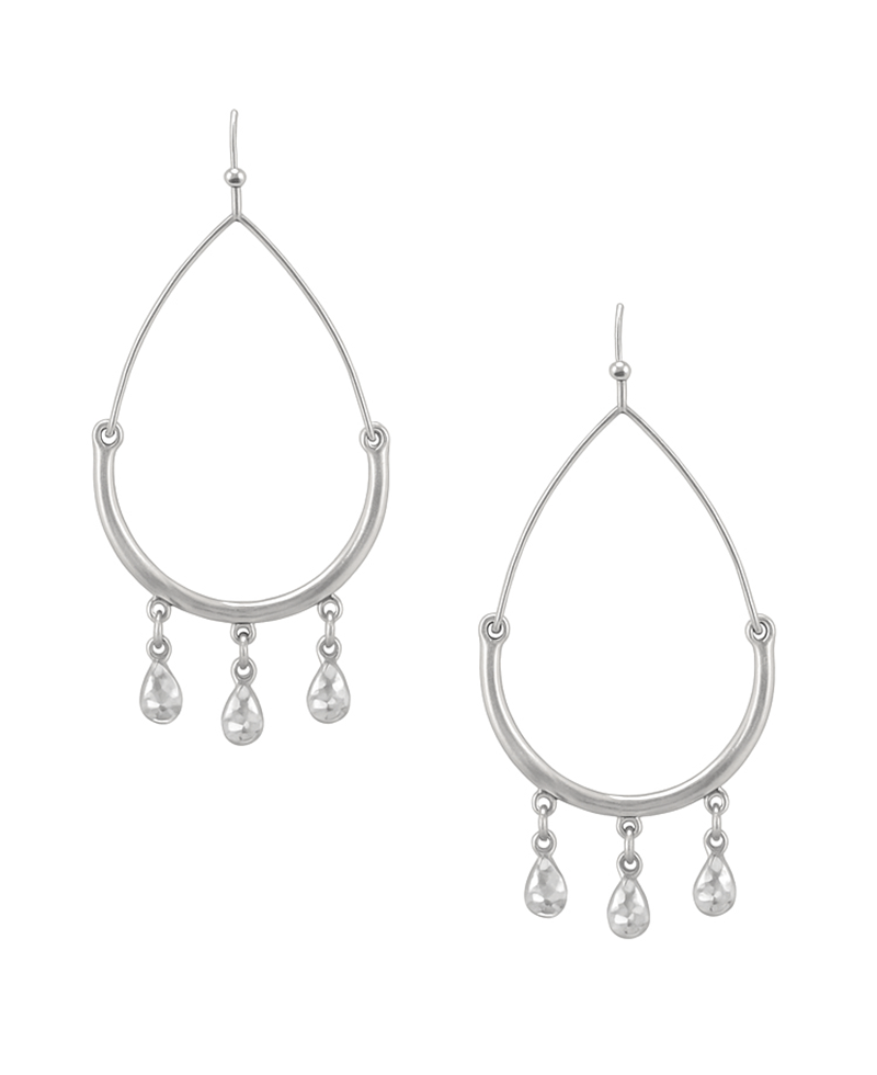 Teardrop w/ Charms Earring