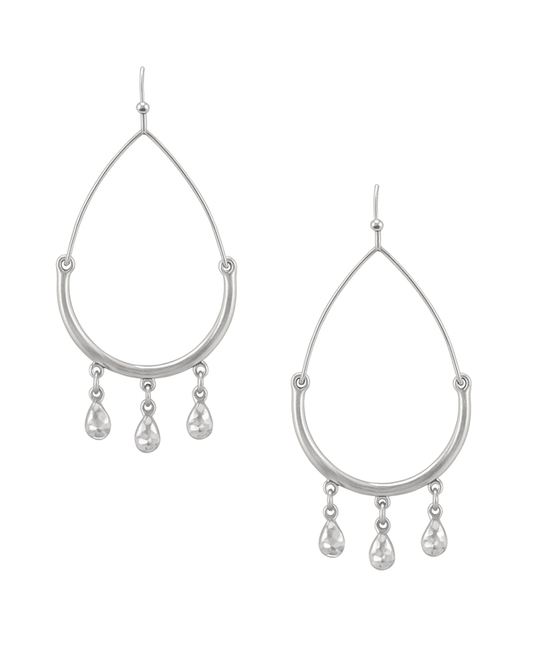 Teardrop w/ Charms Earring