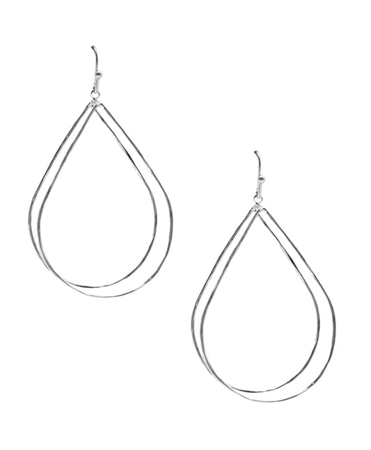 Double Wire Teardrop Earring