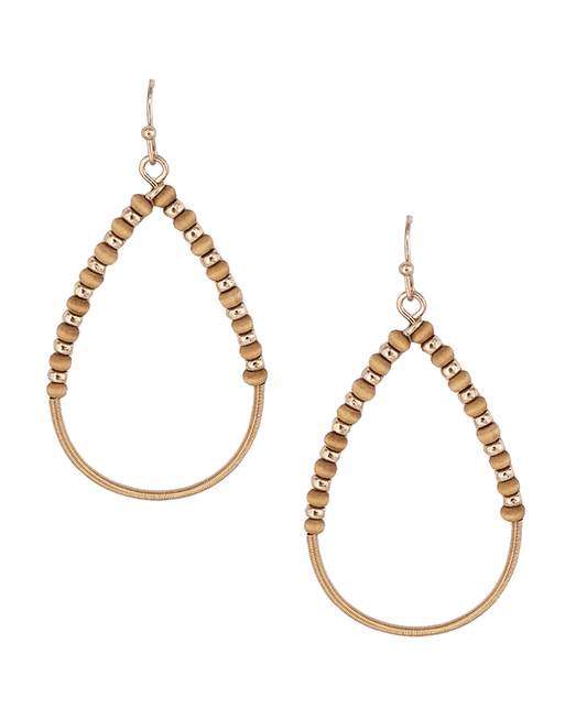 Multi Bead Teardrop Earring