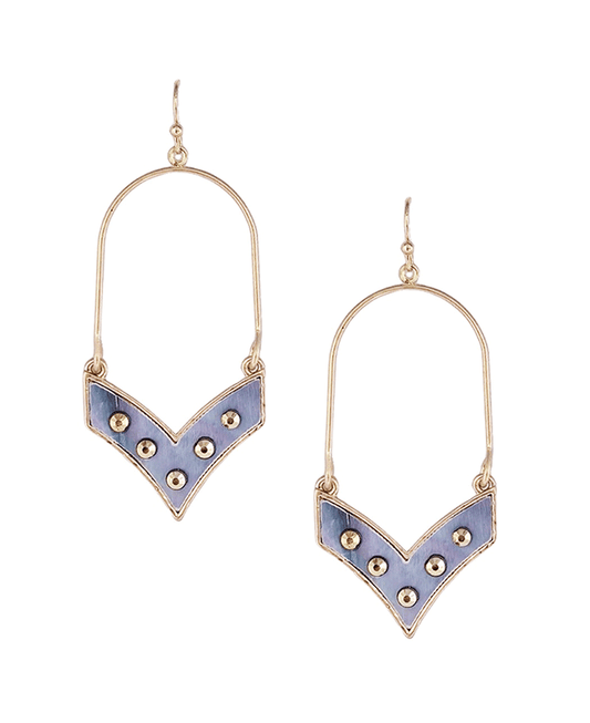 V Shape Accent Wire Earring