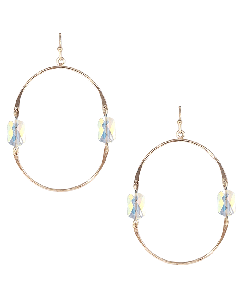 Semicircles Connected Earring