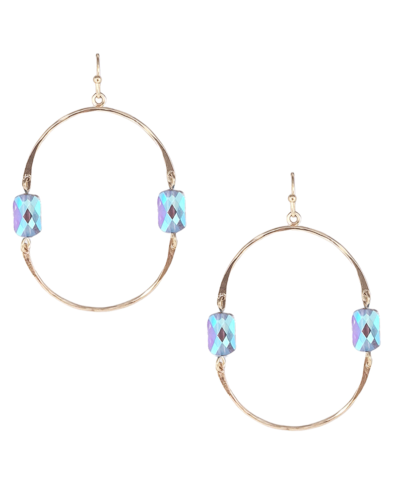 Semicircles Connected Earring