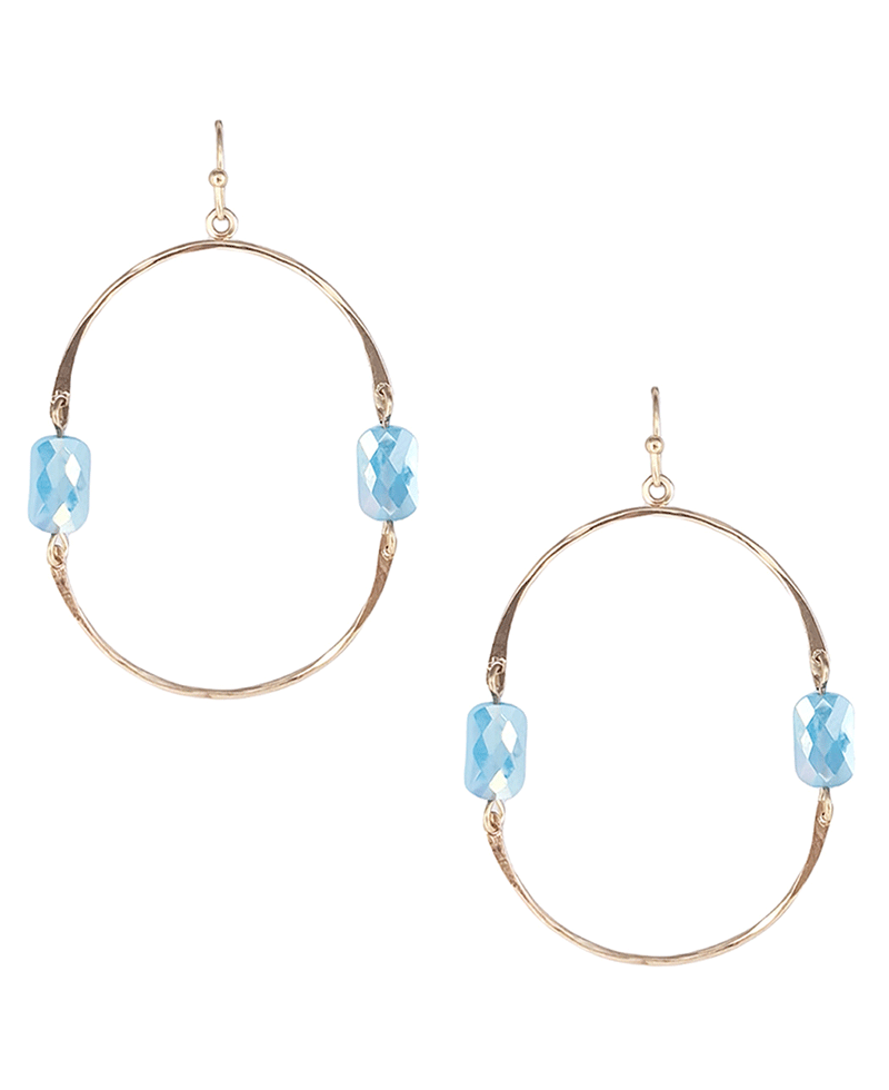 Semicircles Connected Earring