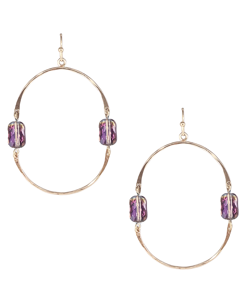 Semicircles Connected Earring