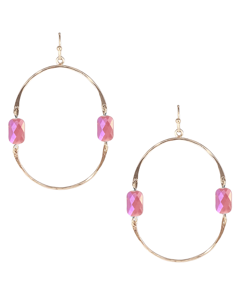 Semicircles Connected Earring
