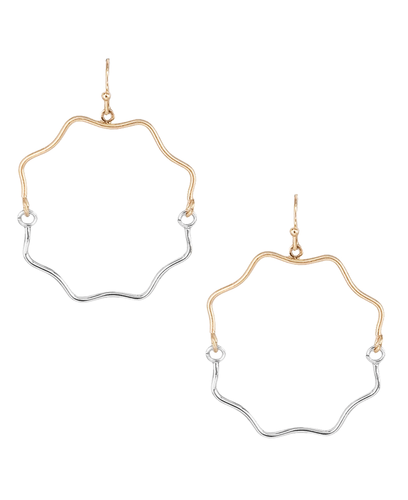 Geo Shape Wire Earring