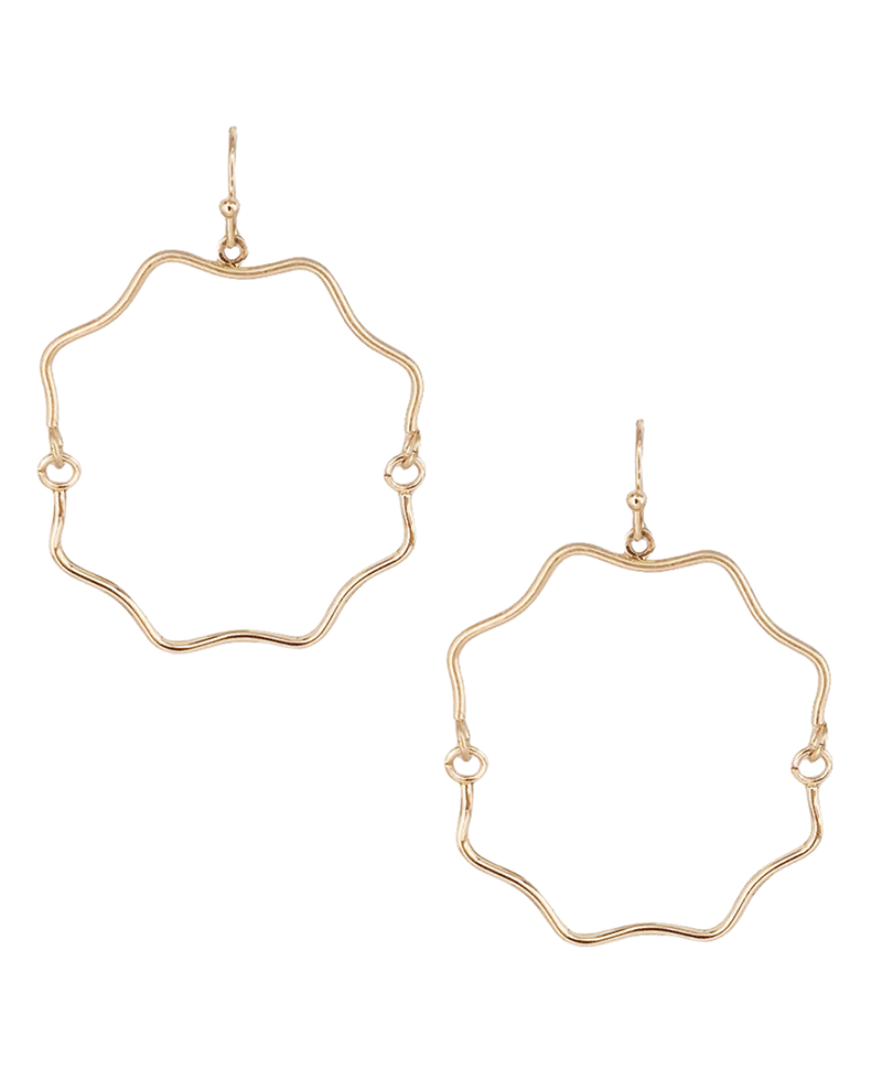 Geo Shape Wire Earring