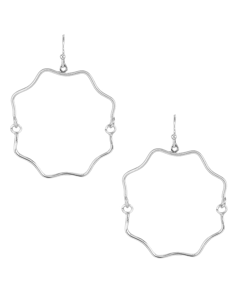 Geo Shape Wire Earring