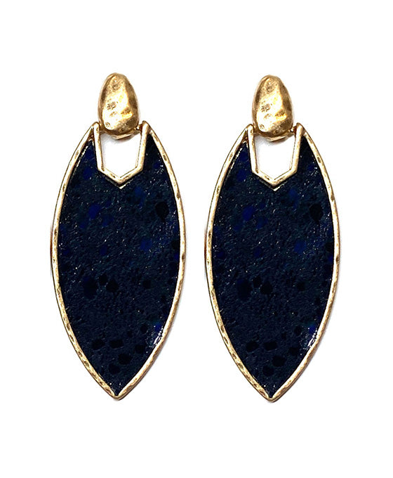 Marquise Shape Post  Earring