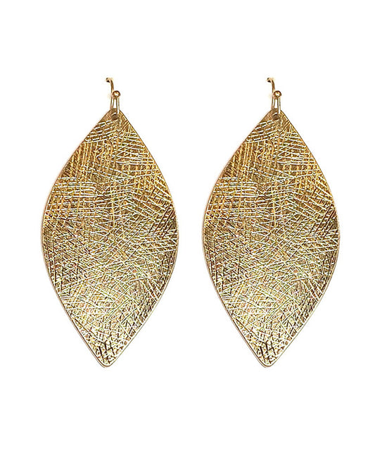 String-Shaped Metal Earring