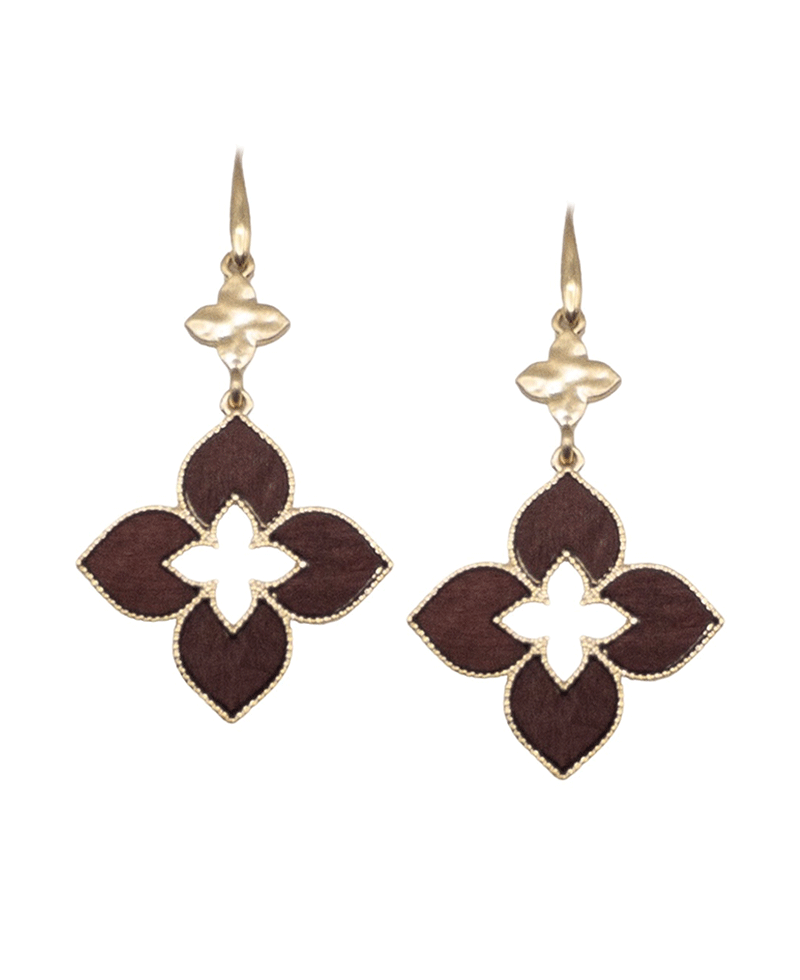 Double Clover Shape Earring
