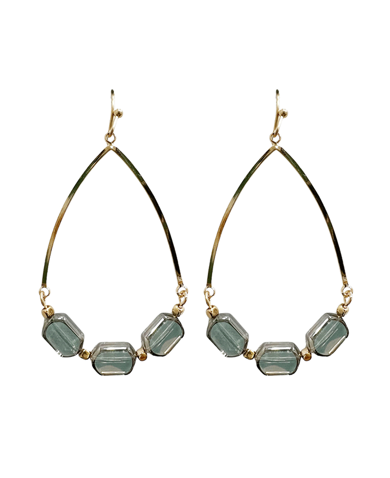 Acrylic Beads Teardrop Earring