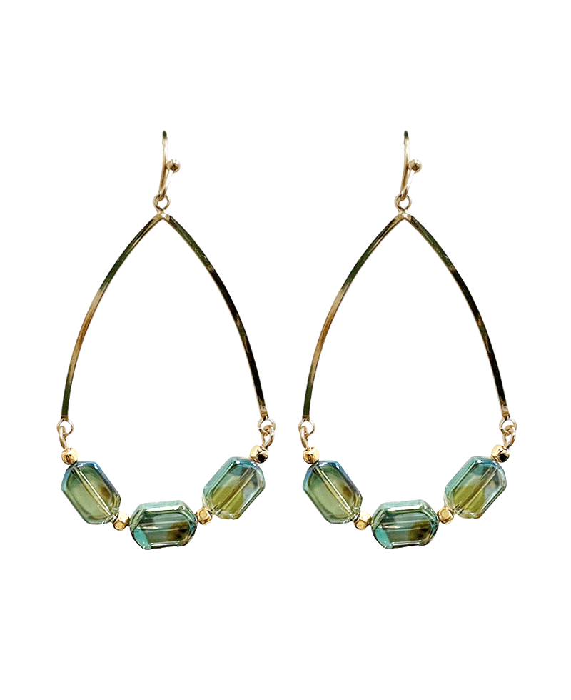 Acrylic Beads Teardrop Earring