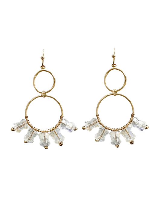 Linked Circle w/ Crystal Earring