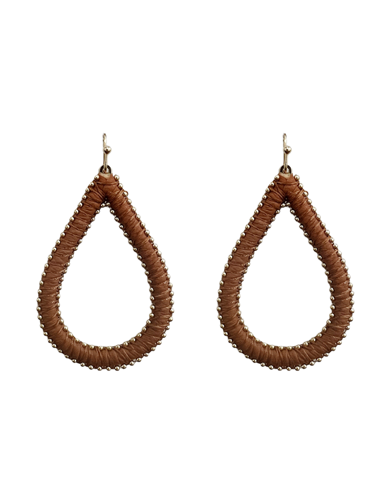 Wrapped Teardrop Earring