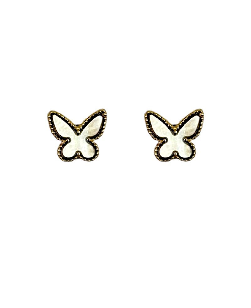 Mop Butterfly Post Earring