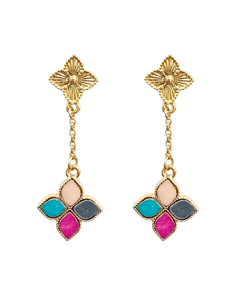 Clover Drop Post Earring
