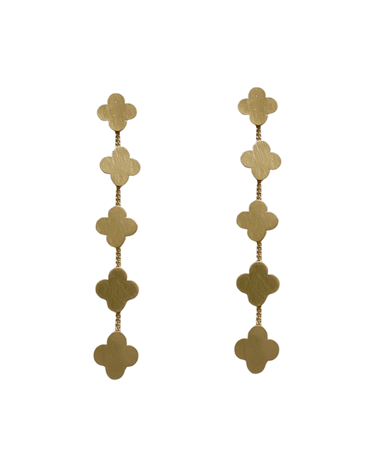 Metal Clover Post Earring