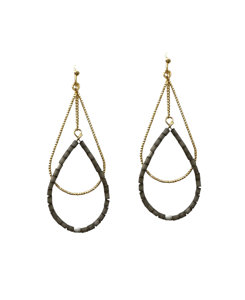 Double Teardrop Earring