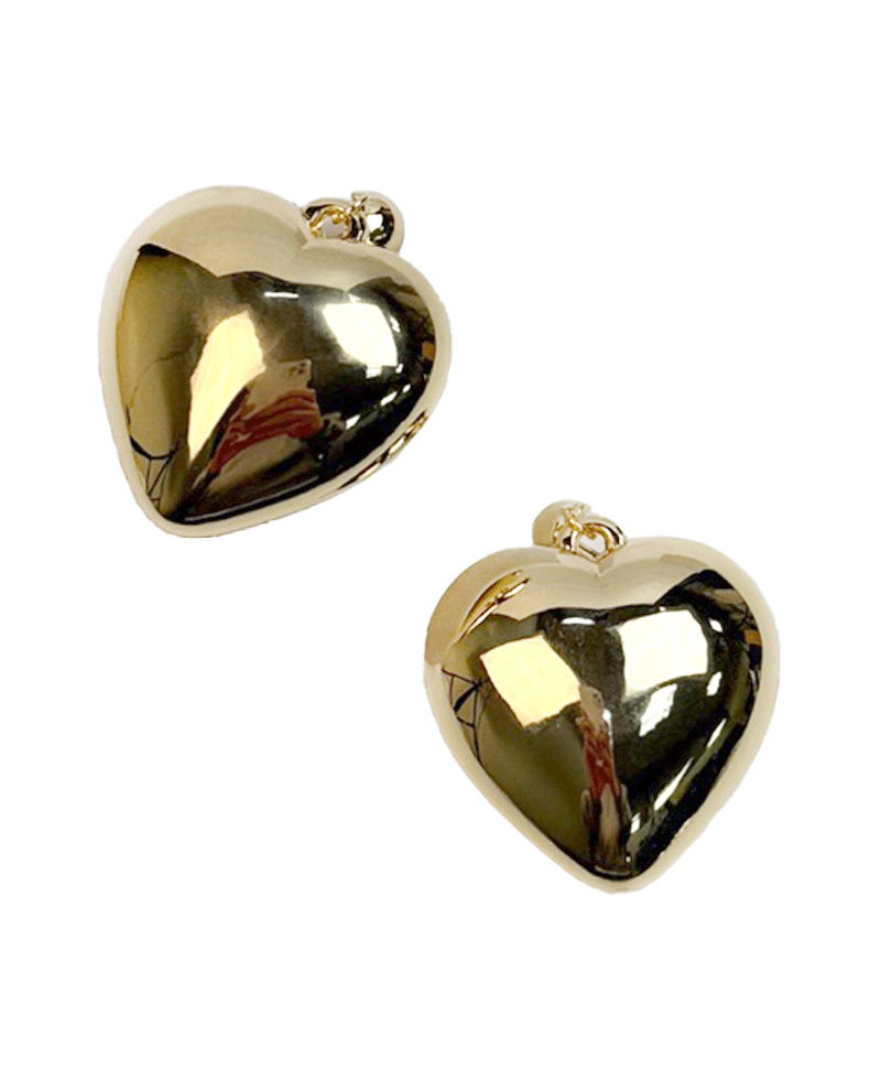 Puffy Heart Post Earring