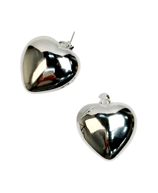 Puffy Heart Post Earring