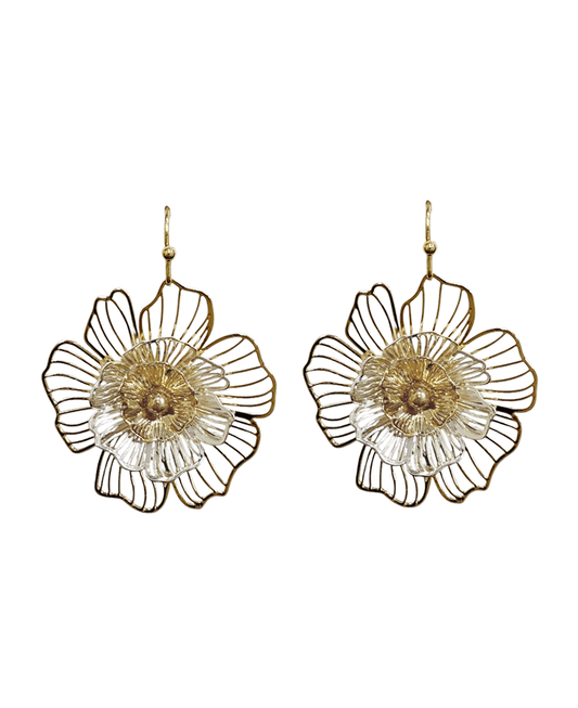 Wire Flower Earring