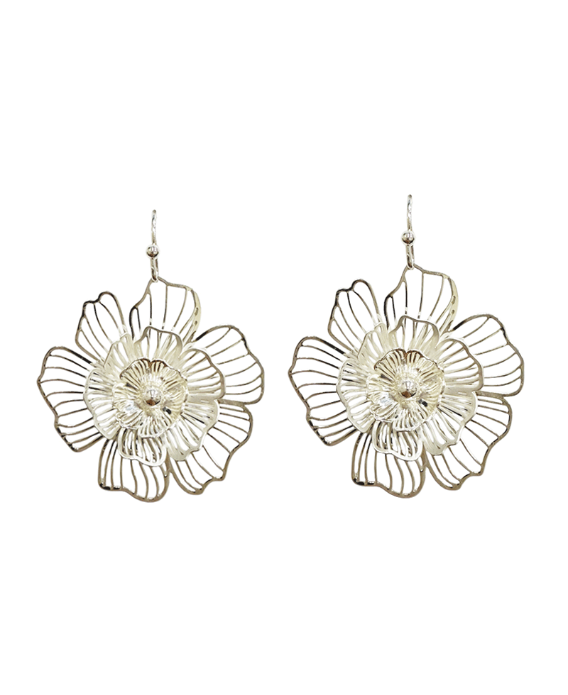 Wire Flower Earring