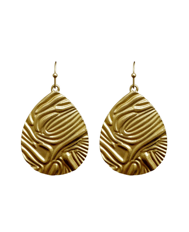 Teardrop Metal Earring