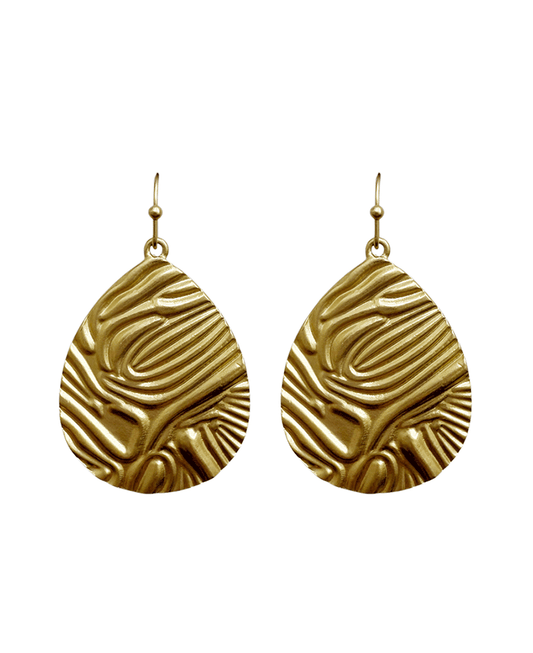 Teardrop Metal Earring