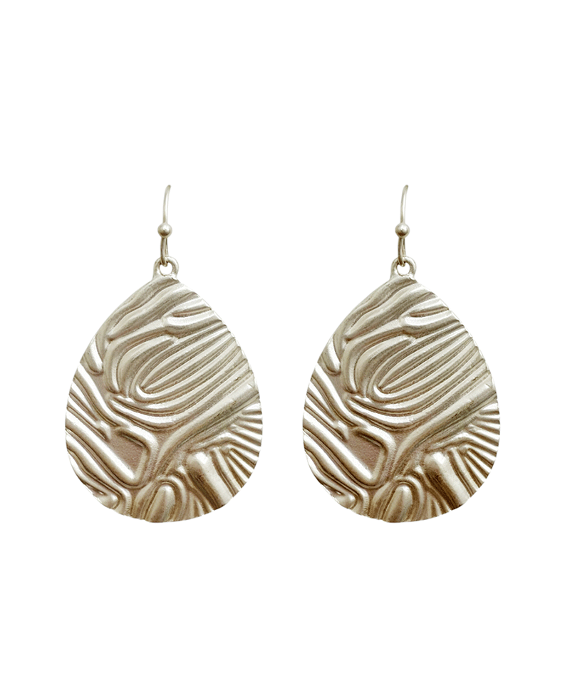 Teardrop Metal Earring