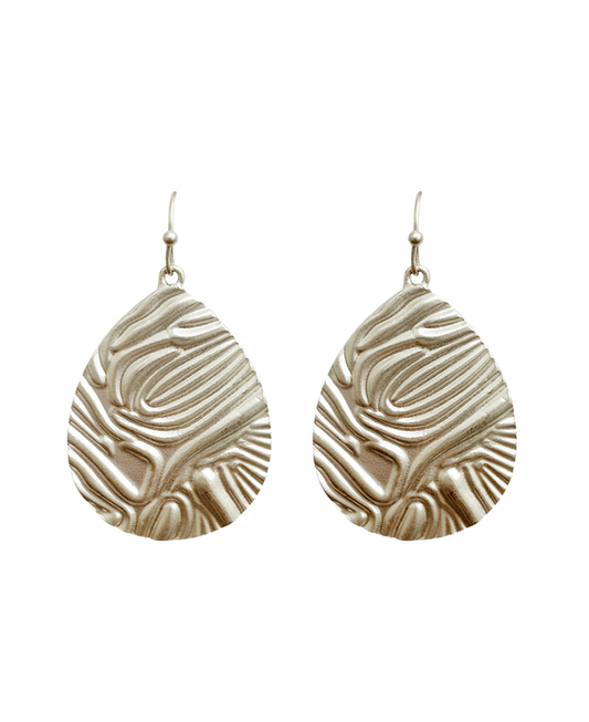 Teardrop Metal Earring