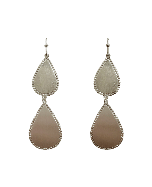 Double Teardrop Linked Earring