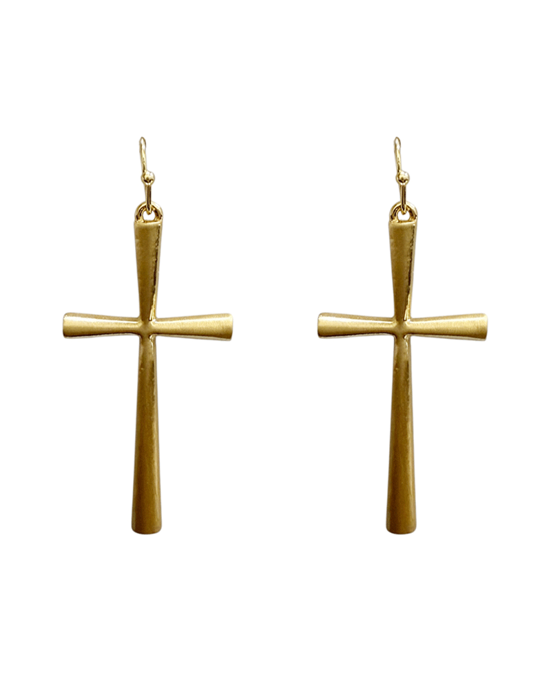Cross Metal Earring