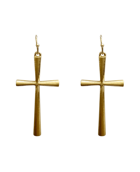 Cross Metal Earring