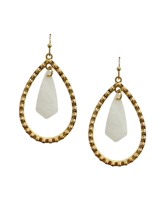 Teardrop Metal w/ Dangle Earring