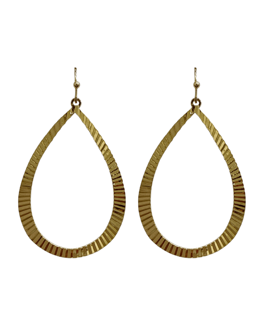 Teardrop Metal Earring