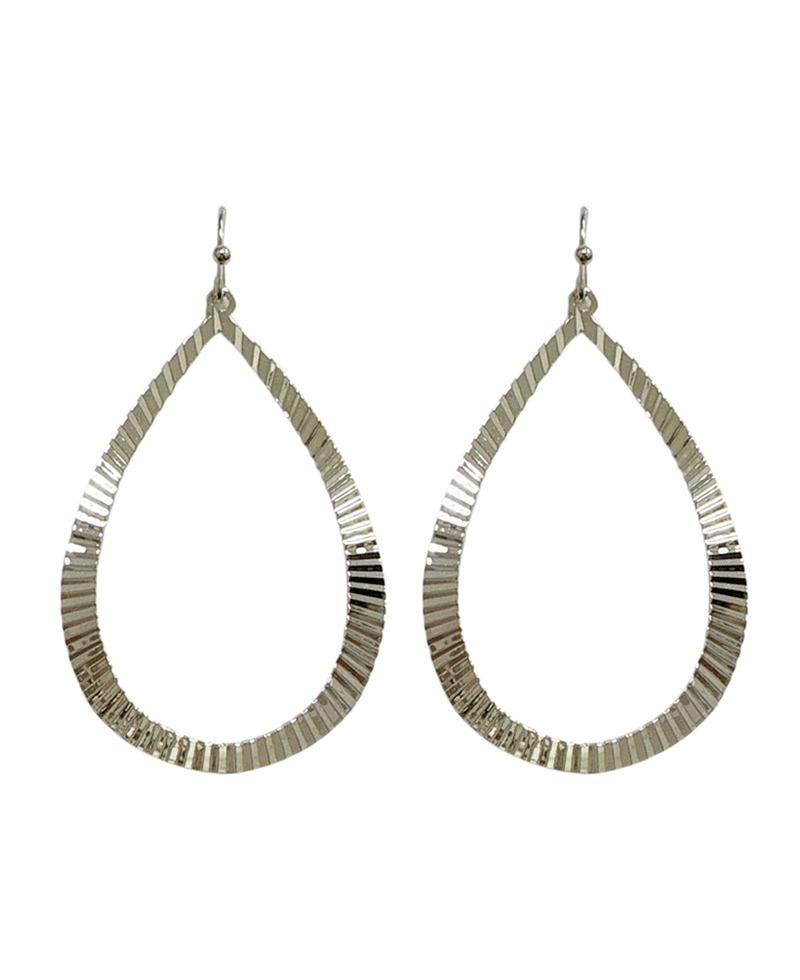 Teardrop Metal Earring